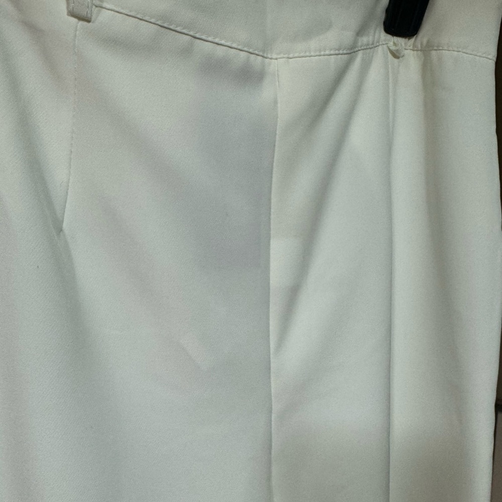 Boohoo Tall White Wide-Leg Tailored Pants (NWT) - Picture 5 of 5